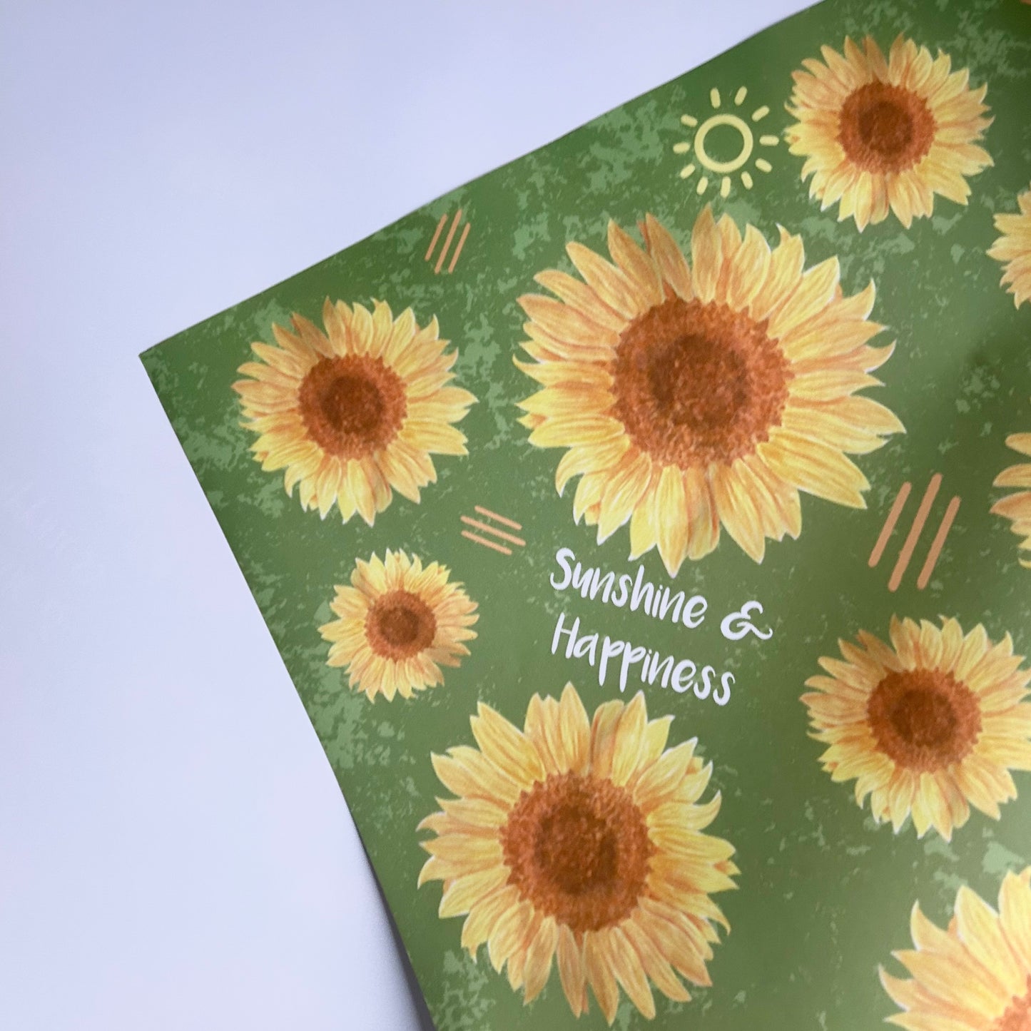 Sunflower Wrapping Paper Sheet