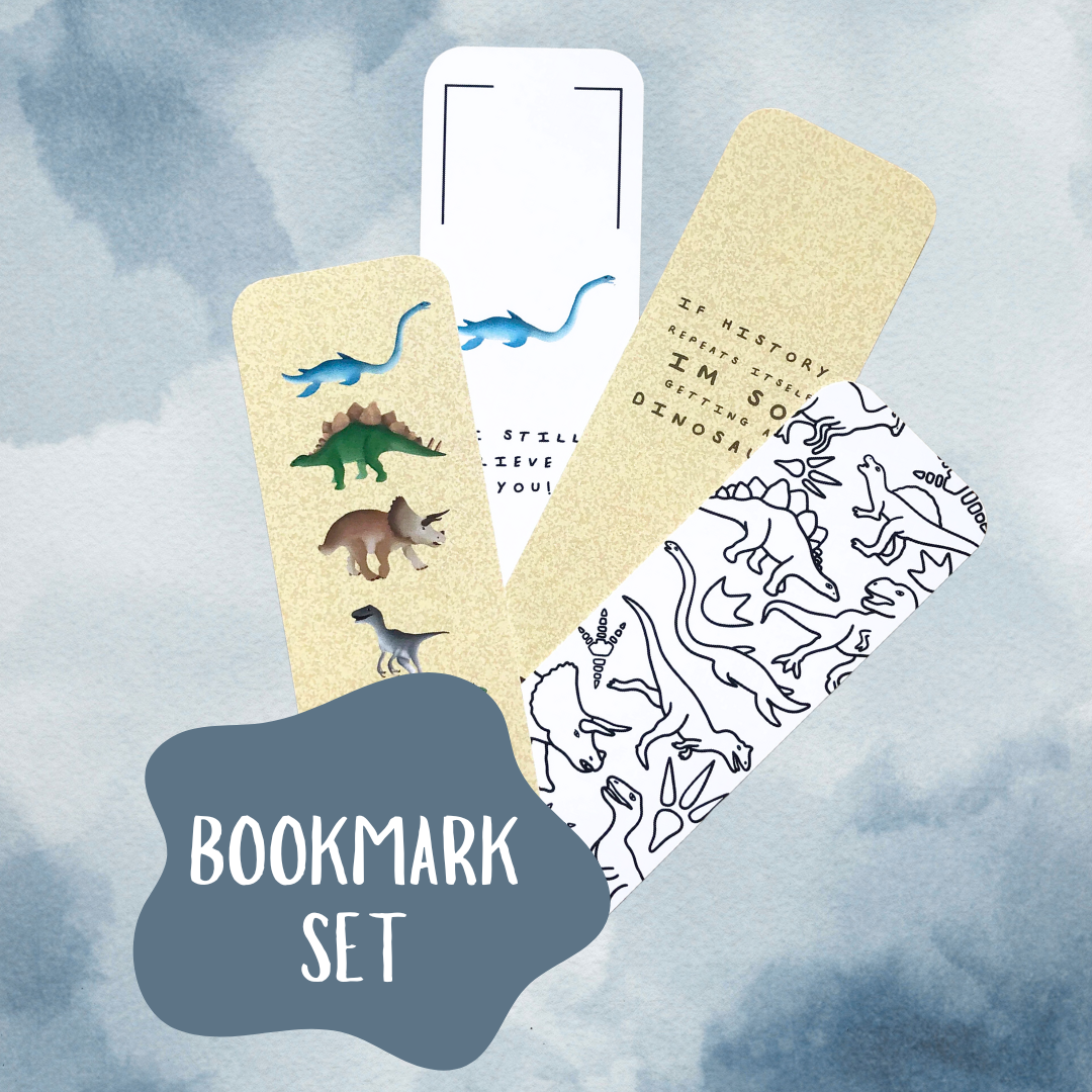 Dinosaur Bookmark Set