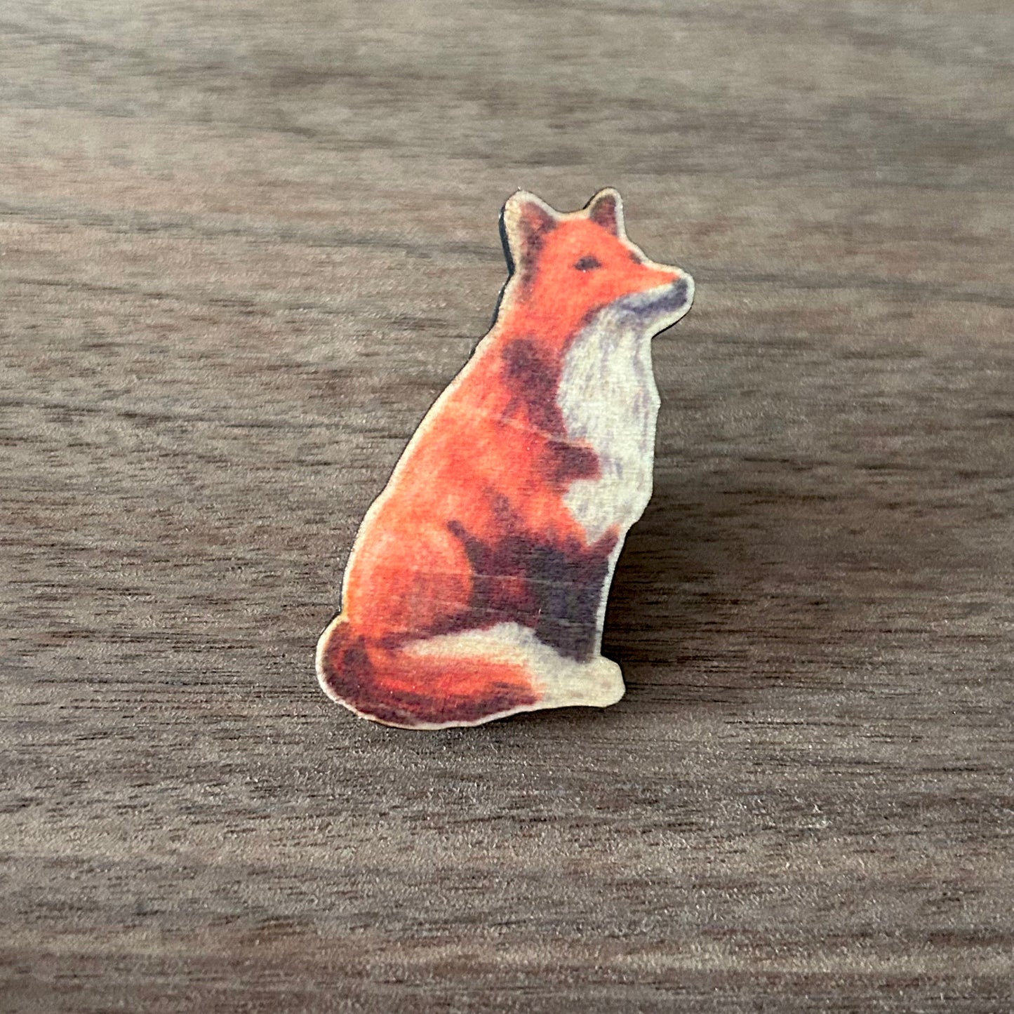 Fox Wooden Pin
