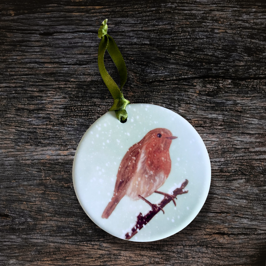 Robin Ceramic Christmas Decoration