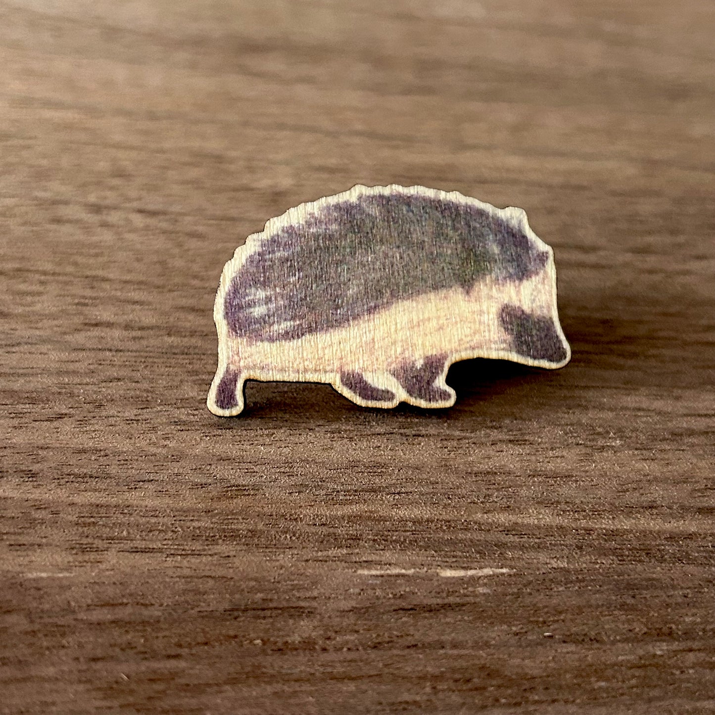 Hedgehog Wooden Pin
