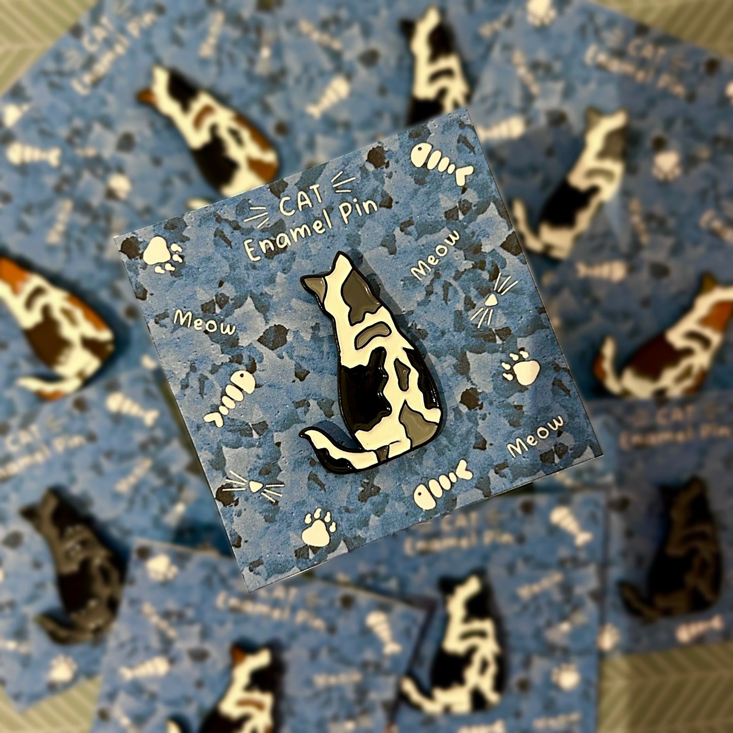 Cat Enamel Pin 2