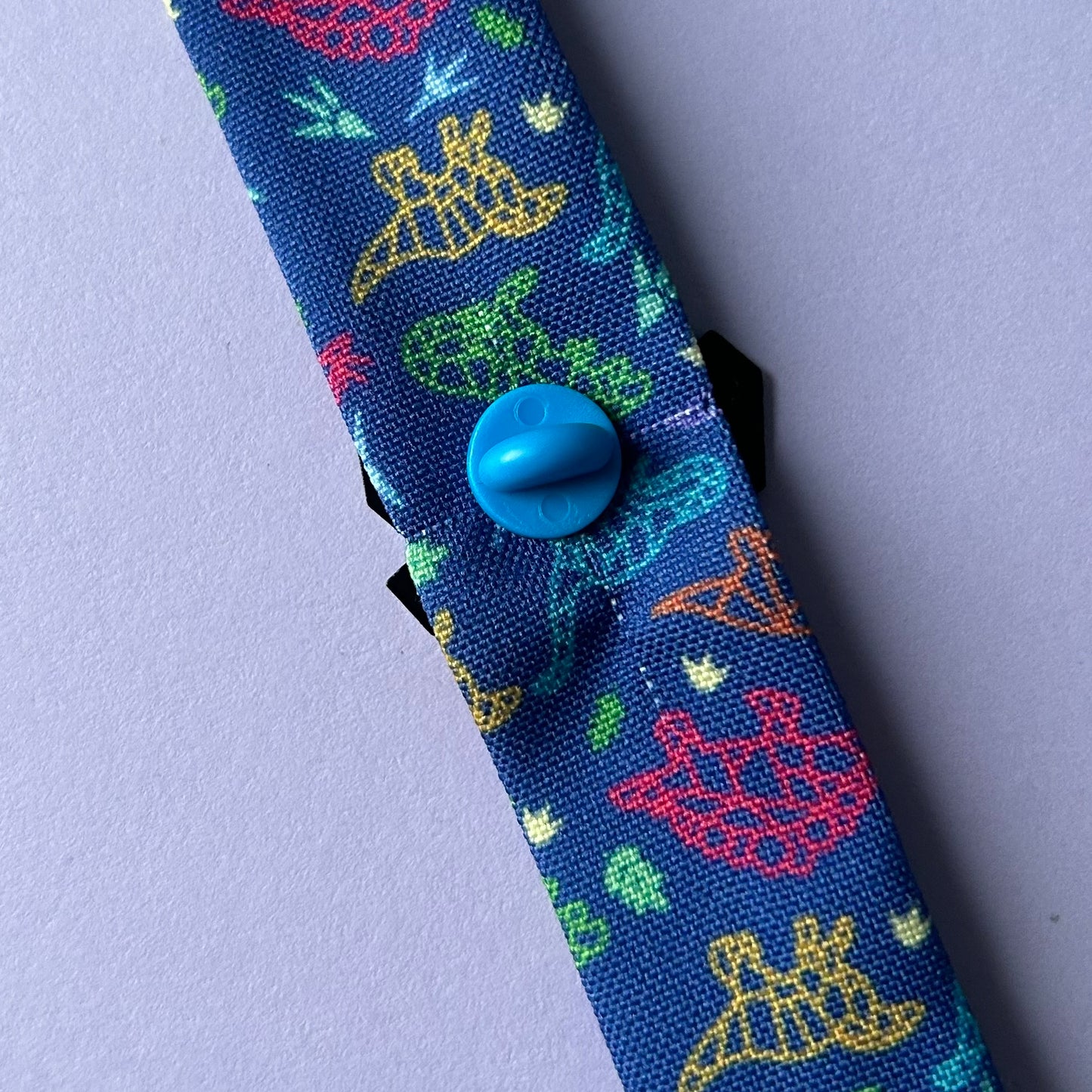 Blue Sapphire Crystal Enamel Pin