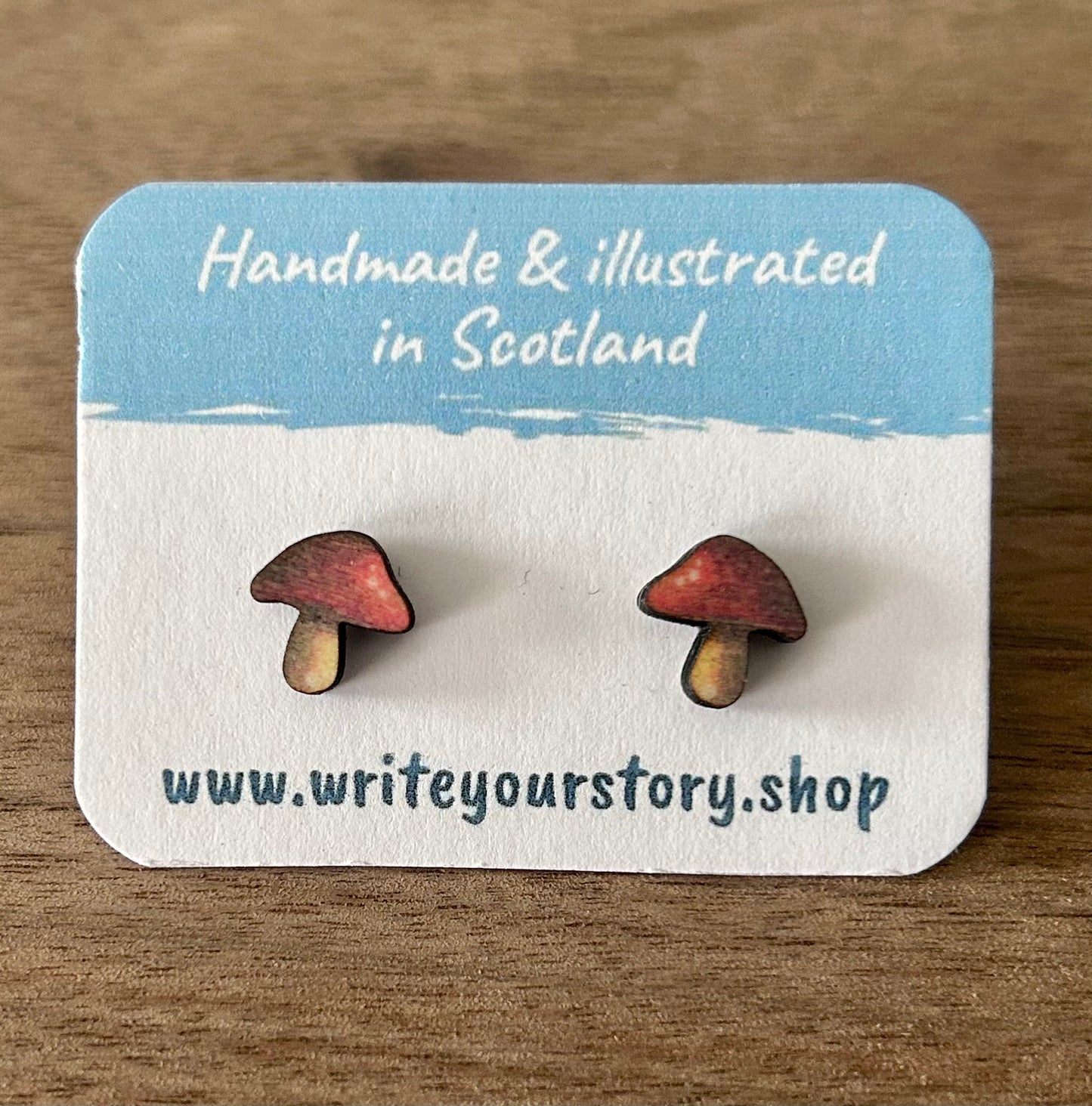 Mushroom Wooden Studs