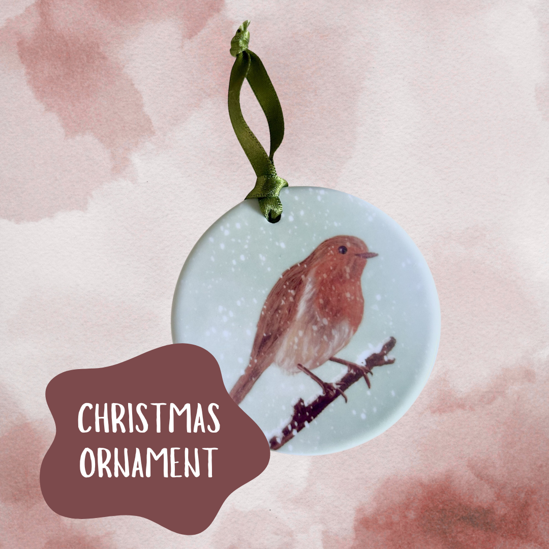 Robin Ceramic Christmas Decoration