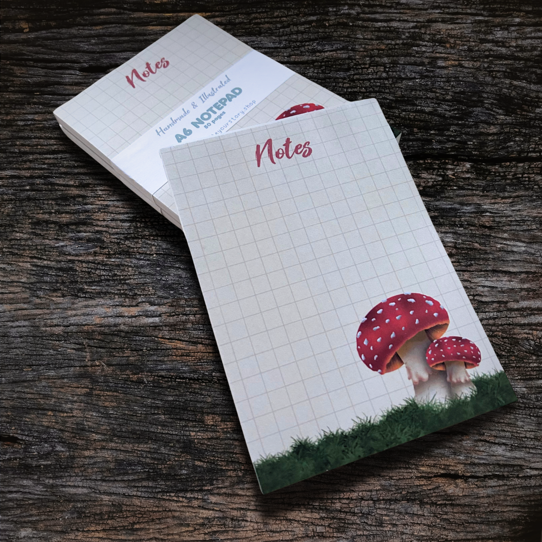 Mushroom A6 Notepad