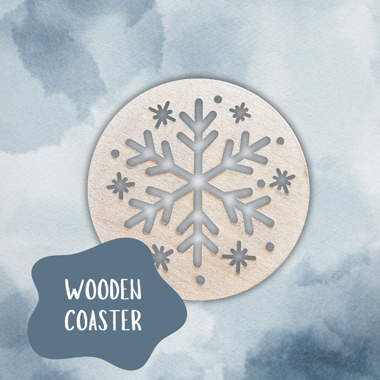 Snowflake Wooden Coaster
