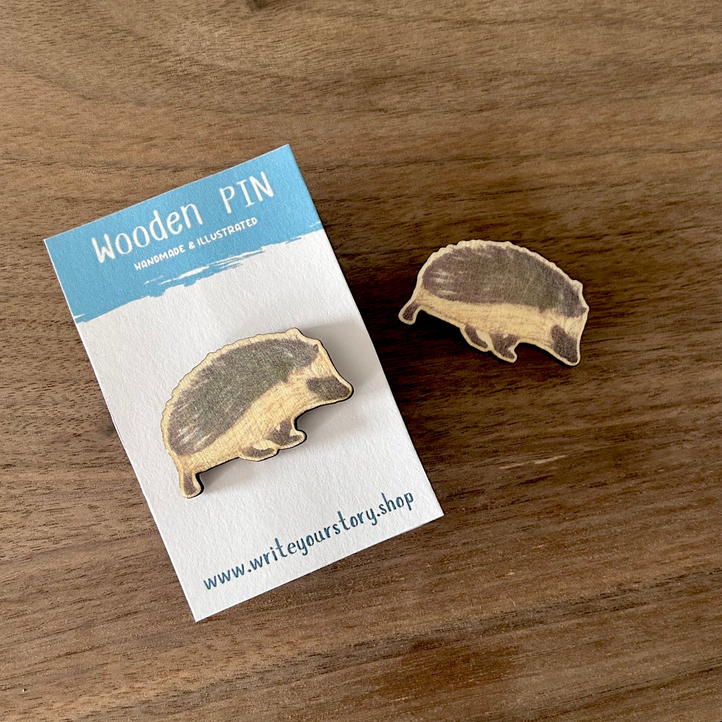 Hedgehog Wooden Pin