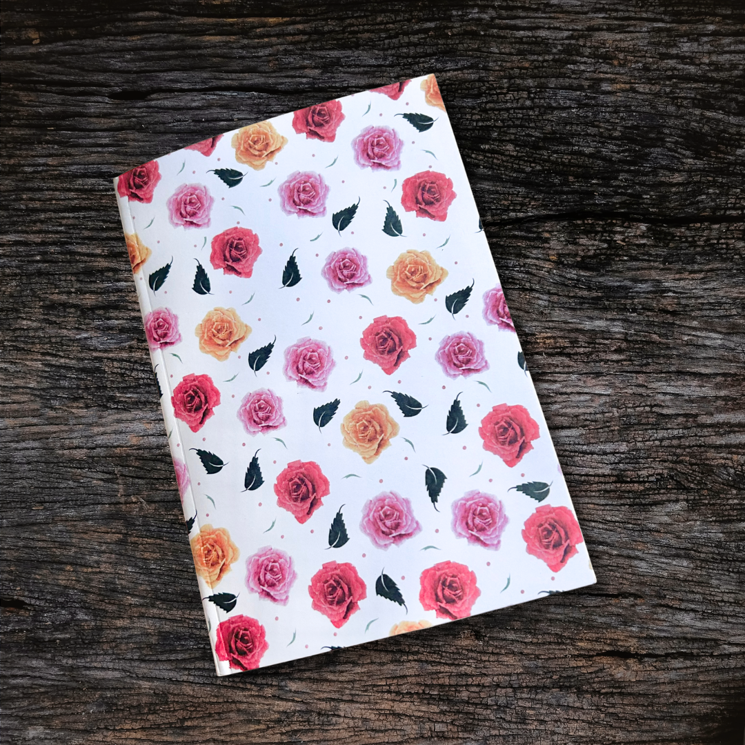 A6 Roses Notebook