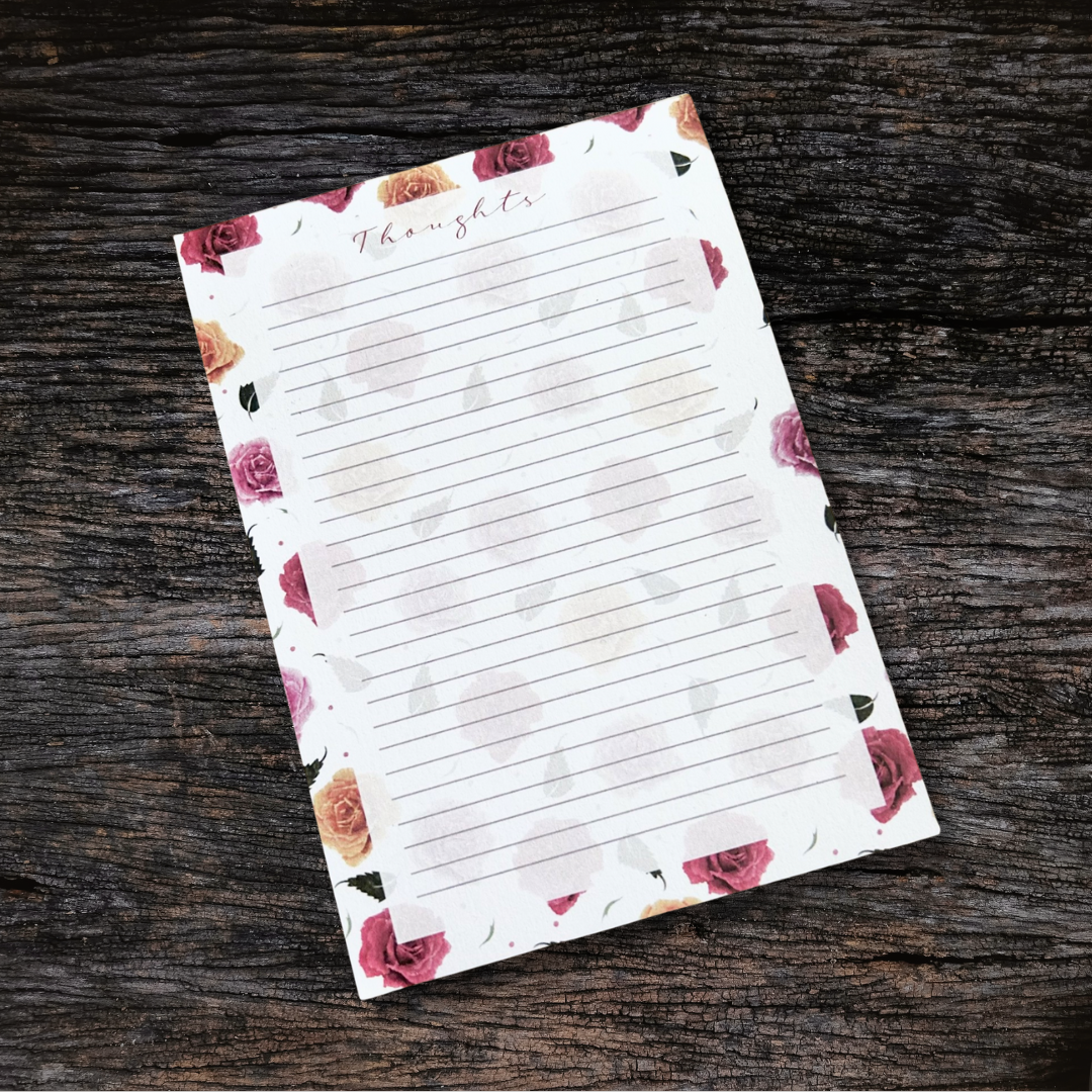 Roses A6 Notepad