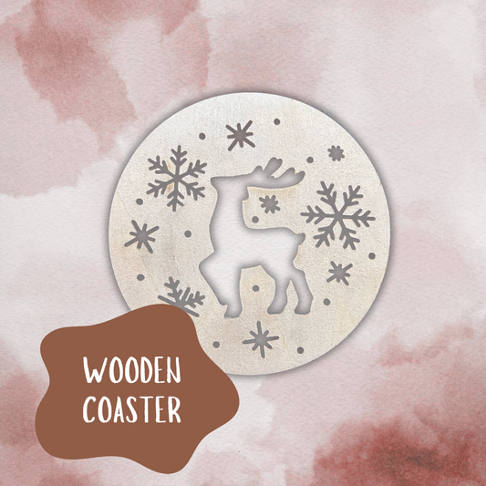 Deer Wooden Coaster