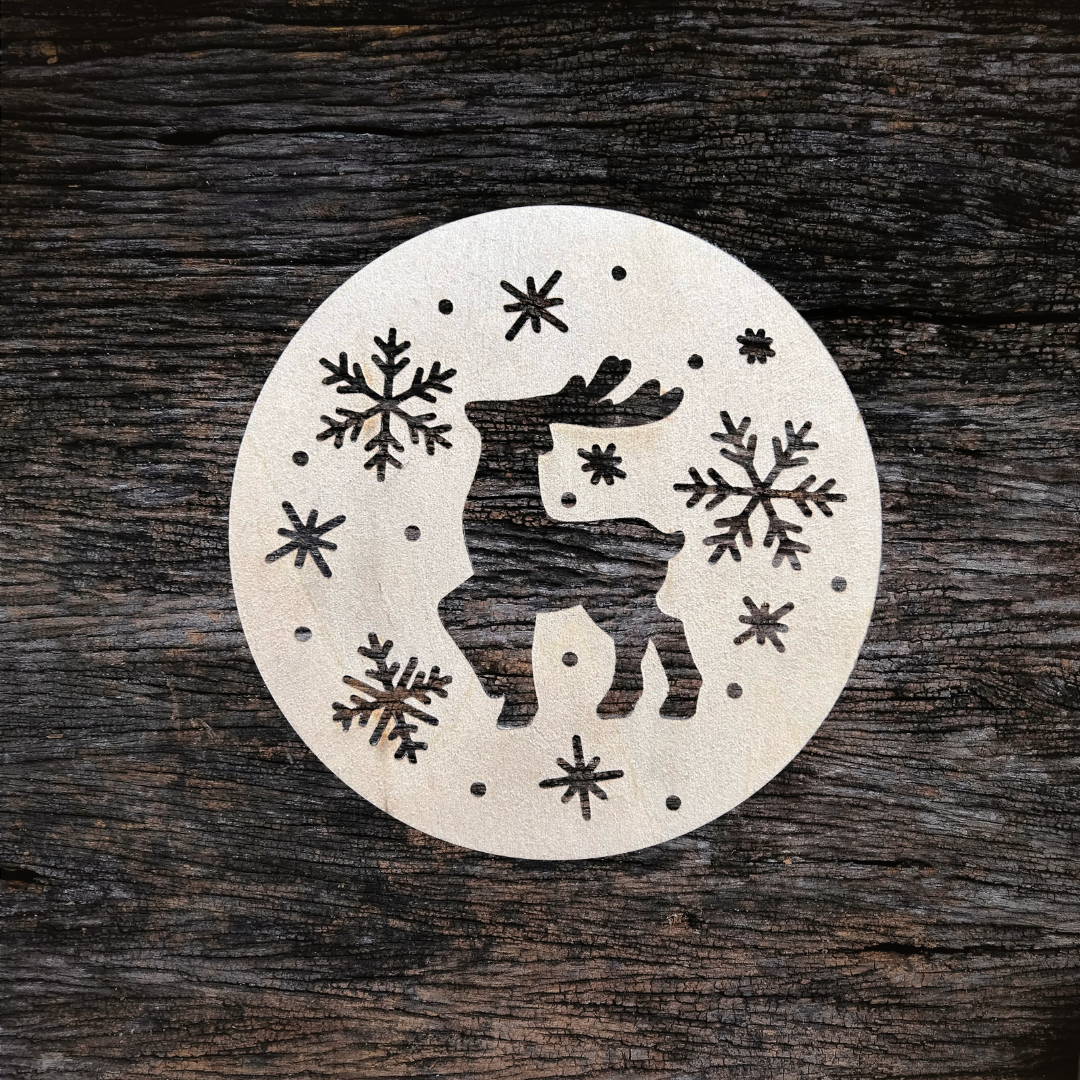 Deer Wooden Coaster