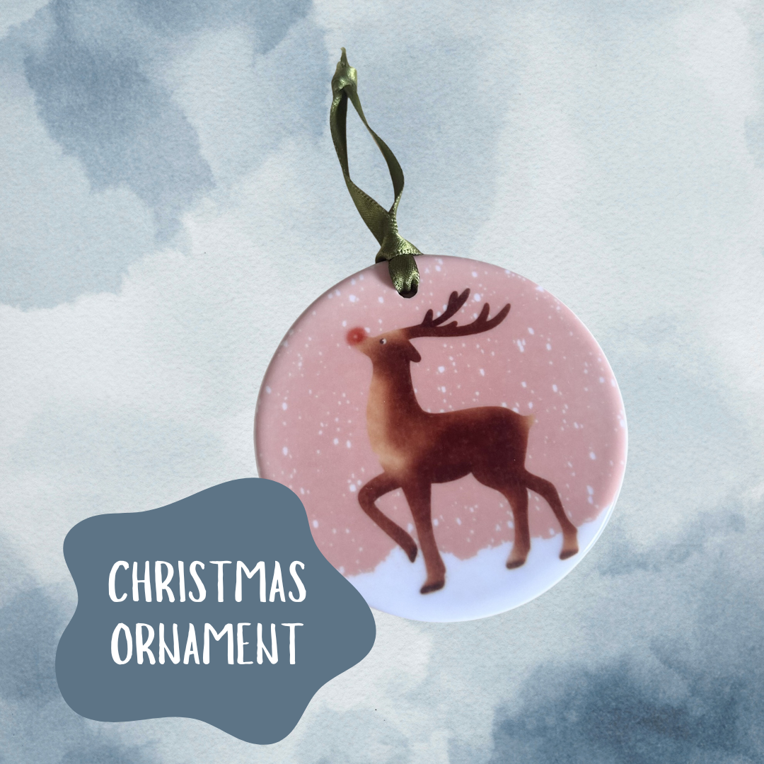 Deer Ceramic Christmas Decoration