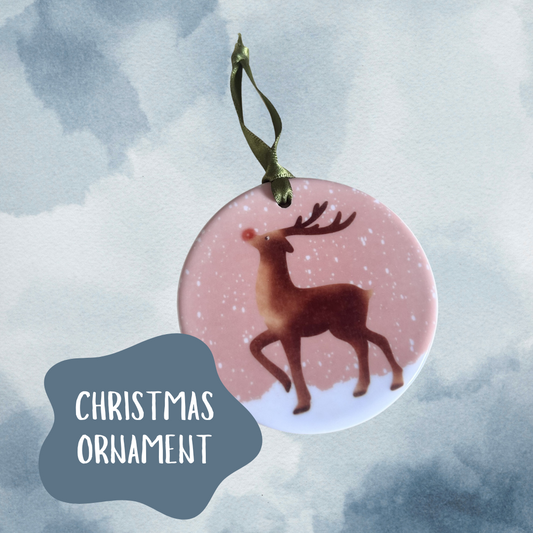 Deer Ceramic Christmas Decoration