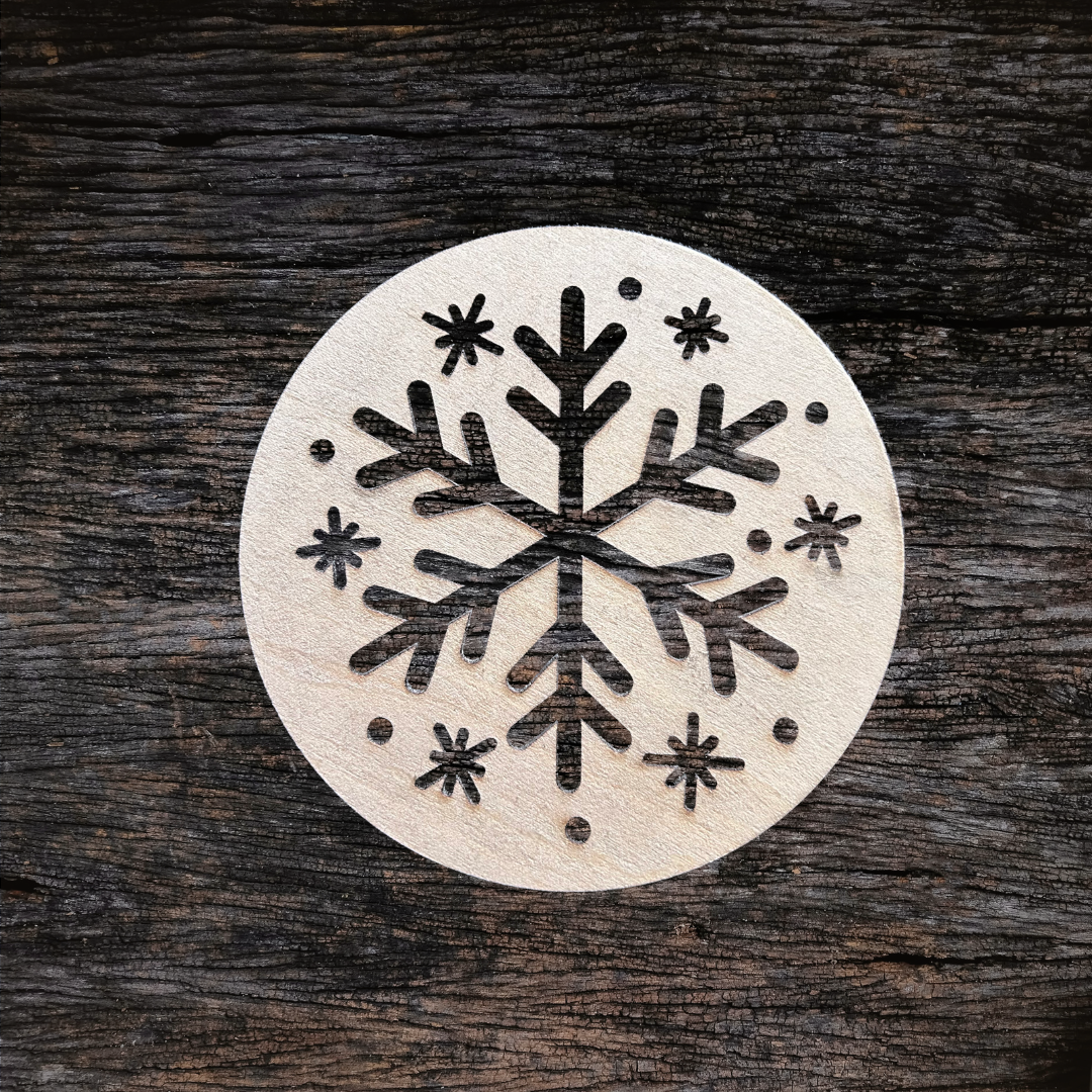 Snowflake Wooden Coaster
