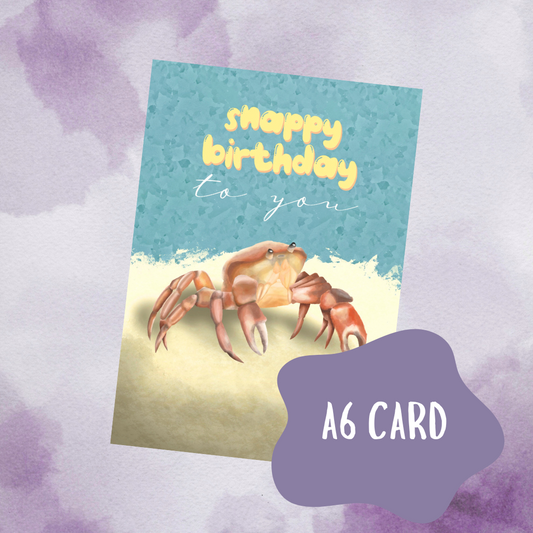 Crab Birthday Card
