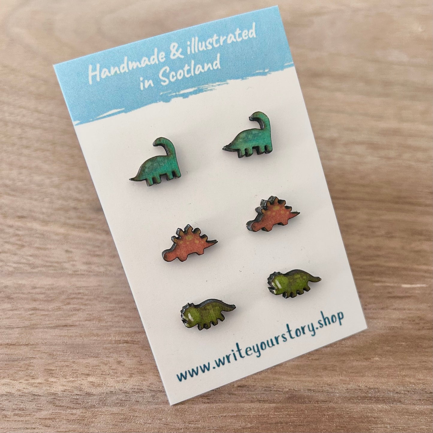 Dinosaur Wooden Studs Pack